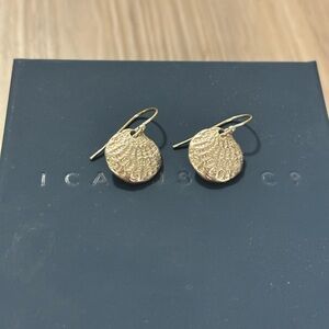 Icarus and co sea shell silver earrings